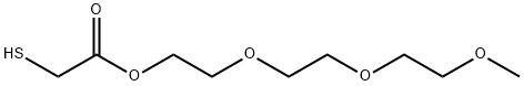 2-(2-(2-methoxyethoxy)ethoxy)ethyl 2-mercaptoacetate 化学構造式