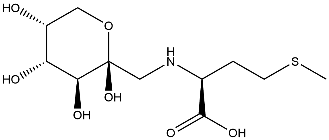 L-Methionine, N-(1-deoxy-β-D-fructopyranos-1-yl)-,87251-88-5,结构式