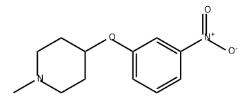 Piperidine, 1-methyl-4-(3-nitrophenoxy)- Structure