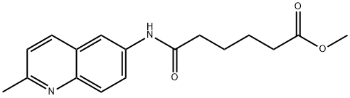 Methyl 6-((2-methylquinolin-6-yl)amino)-6-oxohexanoate Struktur