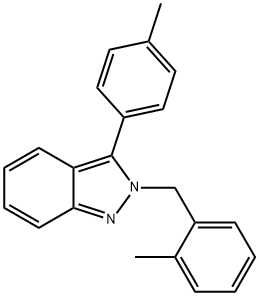 2-(2-Methylbenzyl)-3-(p-tolyl)-2H-indazole Struktur