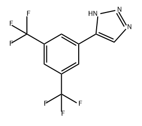 1H-1,2,3-Triazole, 5-[3,5-bis(trifluoromethyl)phenyl]-,872701-02-5,结构式