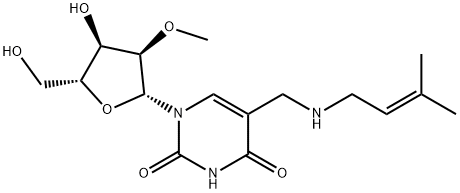 5-(isopentenylaminomethyl)-2'-O-methyluridine Structure