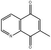 7-メチルキノリン-5,8-ジオン 化学構造式