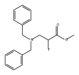 Propanoic acid, 3-[bis(phenylmethyl)amino]-2-fluoro-, methyl ester Structure