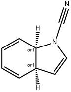 1H-Indole-1-carbonitrile, 3a,7a-dihydro-, (3aR,7aR)-rel- Structure