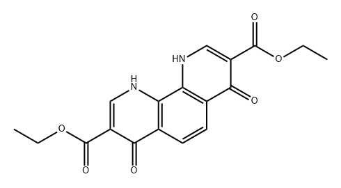 1,10-Phenanthroline-3,8-dicarboxylic acid, 1,4,7,10-tetrahydro-4,7-dioxo-, 3,8-diethyl ester Structure