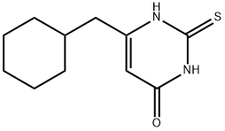 4(1H)-Pyrimidinone, 6-(cyclohexylmethyl)-2,3-dihydro-2-thioxo- Structure