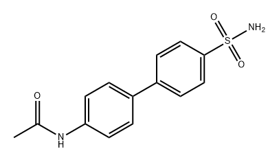 Acetamide, N-[4'-(aminosulfonyl)[1,1'-biphenyl]-4-yl]- 化学構造式