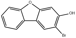 3-Dibenzofuranol, 2-bromo- Struktur