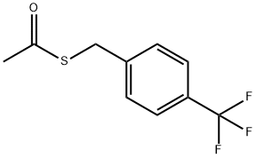 Ethanethioic acid, S-[[4-(trifluoromethyl)phenyl]methyl] ester Struktur