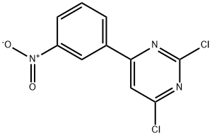 Pyrimidine, 2,4-dichloro-6-(3-nitrophenyl)-,873566-58-6,结构式