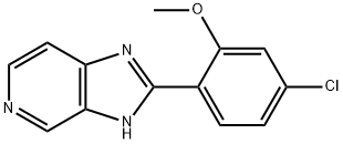 2-(4-Chloro-2-methoxyphenyl)-1H-imidazo[4,5-c]pyridine Structure
