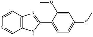 3H-Imidazo[4,5-c]pyridine, 2-[2-methoxy-4-(methylthio)phenyl]- 结构式