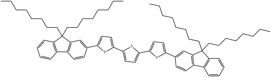 2,2':5',2''-Terthiophene, 5,5''-bis(9,9-dioctyl-9H-fluoren-2-yl)- Structure