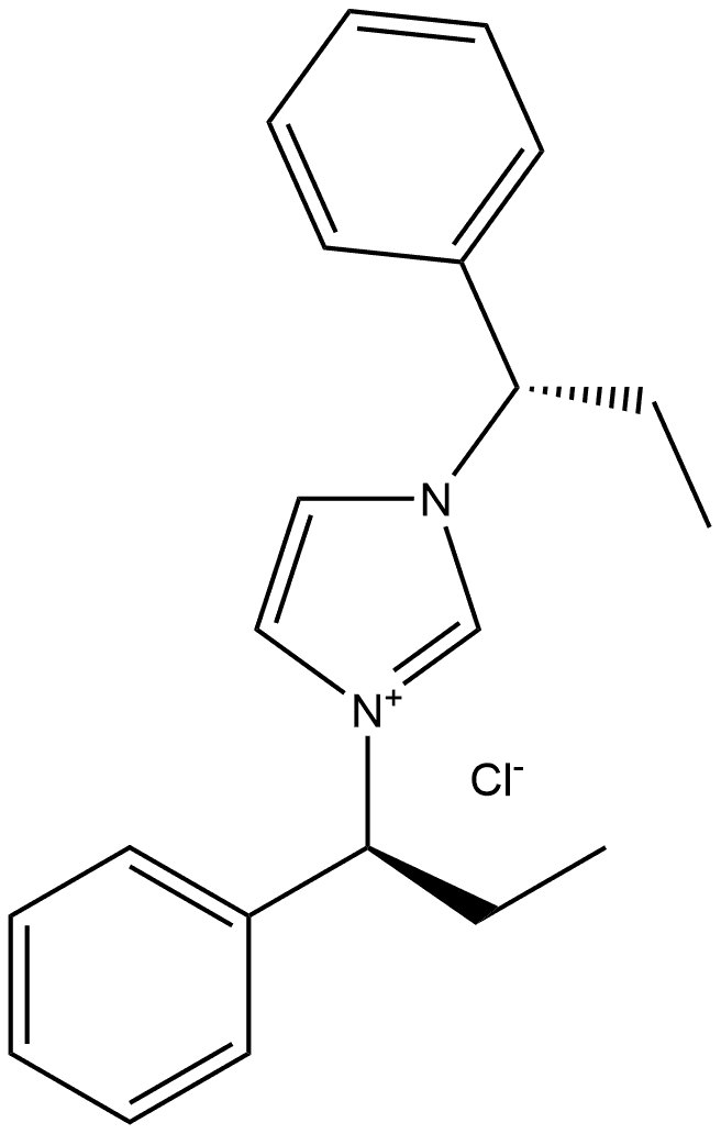 1,3-Bis((S)-1-phenylpropyl)-1H-imidaz
ol-3-ium chloride Struktur