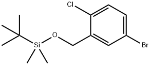 (5-溴-2-氯苄基)氧基](叔丁基)二甲基甲硅烷, 873782-26-4, 结构式