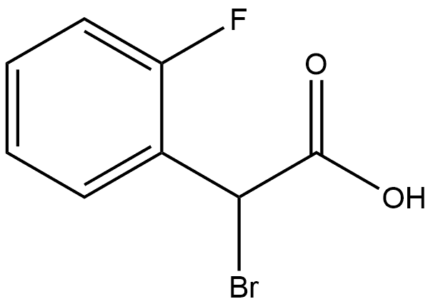 Benzeneacetic acid, α-bromo-2-fluoro-, (-)- Struktur