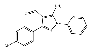 1H-Pyrazole-4-carboxaldehyde, 5-amino-3-(4-chlorophenyl)-1-phenyl-