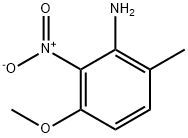 Benzenamine, 3-methoxy-6-methyl-2-nitro- Structure