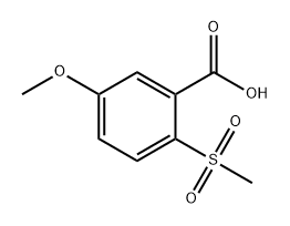 Benzoic acid, 5-methoxy-2-(methylsulfonyl)-|5-甲氧基-2-(甲基磺酰基)苯甲酸