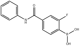 2-Fluoro-4-(phenylcarbamoyl)phenylboronic acid Structure