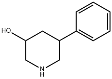 3-Piperidinol, 5-phenyl- 化学構造式