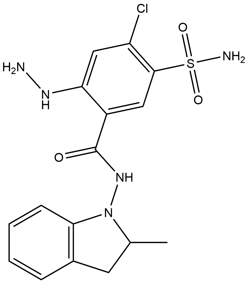 吲达帕胺杂质44,87445-57-6,结构式