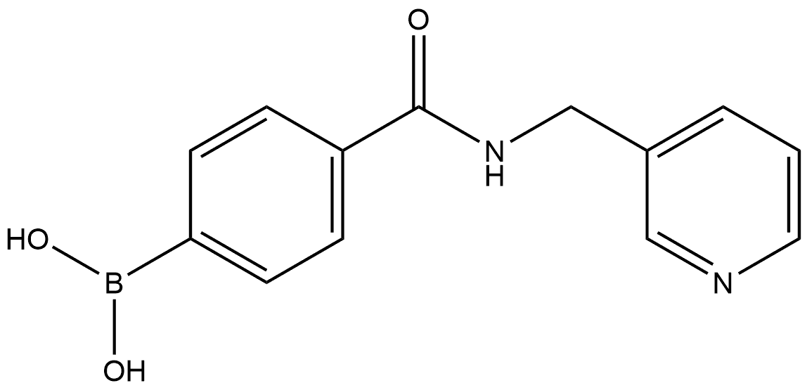 B-[4-[[(3-Pyridinylmethyl)amino]carbonyl]phenyl]boronic acid,874460-10-3,结构式