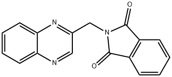 1H-Isoindole-1,3(2H)-dione, 2-(2-quinoxalinylmethyl)- Structure
