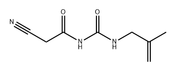 Acetamide, 2-cyano-N-[[(2-methyl-2-propen-1-yl)amino]carbonyl]- Structure