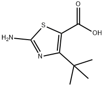 2-Amino-4-tert-butyl-1,3-thiazole-5-carboxylic acid Structure