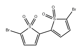 2,2'-Bithiophene, 5,5'-dibromo-, 1,1,1',1'-tetraoxide Structure
