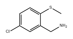 BENZENEMETHANAMINE, 5-CHLORO-2-(METHYLTHIO)-, 874824-32-5, 结构式