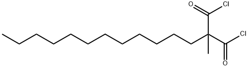 Propanedioyl dichloride, 2-dodecyl-2-methyl- 结构式