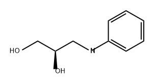 1,2-Propanediol, 3-(phenylamino)-, (2R)- 结构式