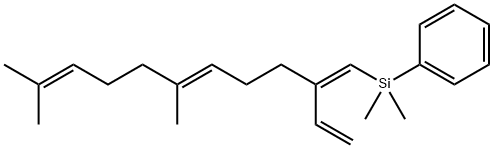 Benzene, [[(1Z,5E)-2-ethenyl-6,10-dimethyl-1,5,9-undecatrien-1-yl]dimethylsilyl]-