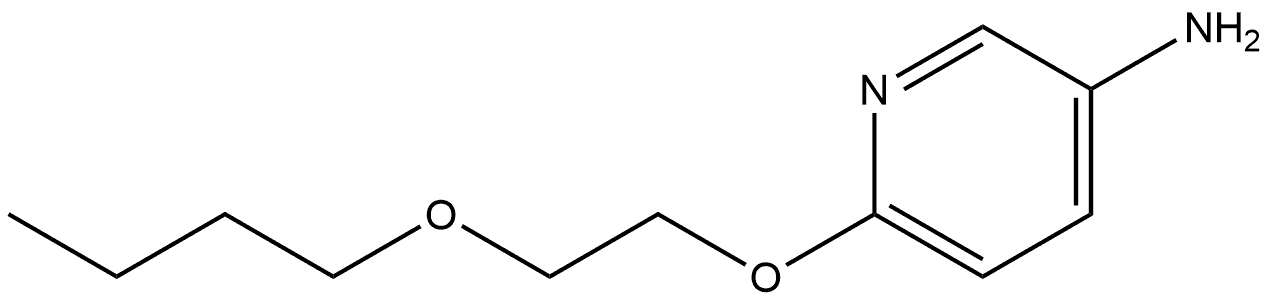 6-(2-Butoxyethoxy)-3-pyridinamine 结构式