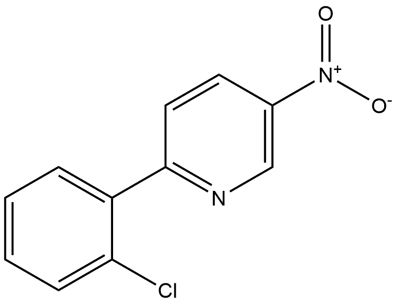 2-(2-chlorophenyl)-5-nitropyridine Struktur