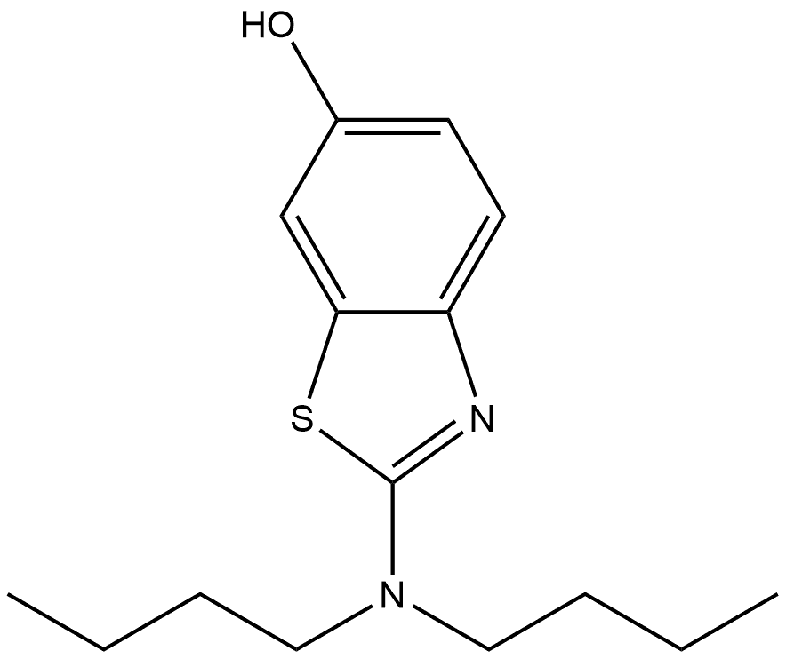 2-(Dibutylamino)-6-benzothiazolol Structure