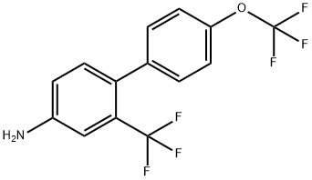 4-Amino-4'-(trifluoromethoxy)-2-(trifluoromethyl)biphenyl Structure