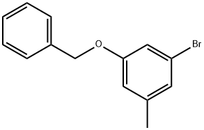 1-(苄氧基)-3-溴-5-甲基苯, 876299-63-7, 结构式