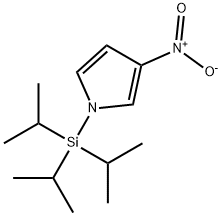 1H-Pyrrole, 3-nitro-1-[tris(1-methylethyl)silyl]- Struktur