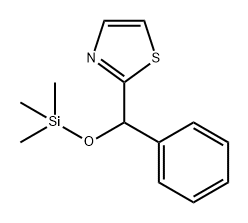 Thiazole, 2-[phenyl[(trimethylsilyl)oxy]methyl]- Struktur