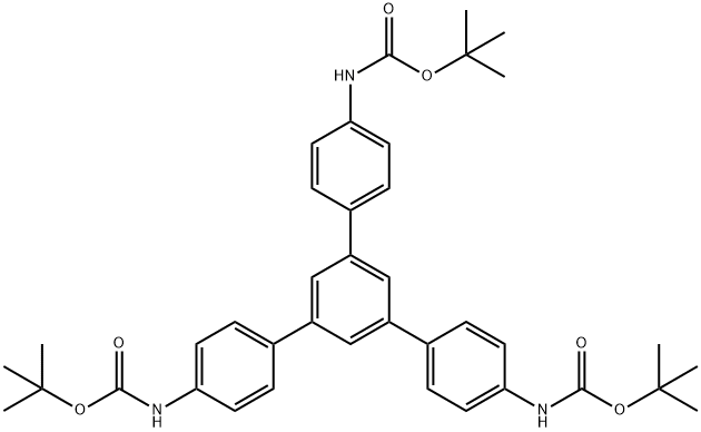 Carbamic acid, [5'-[4-[[(1,1-dimethylethoxy)carbonyl]amino]phenyl][1,1':3',1'']terphenyl-4,4''-diyl]bis-, bis(1,1-dimethylethyl) ester (9CI) Struktur
