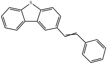 Dibenzothiophene, 2-(2-phenylethenyl)- Structure