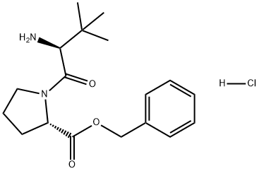 L-Proline, 3-methyl-L-valyl-, phenylmethyl ester, hydrochloride (1:1) Struktur