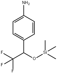 4-(2,2,2-Trifluoro-1-((trimethylsilyl)oxy)ethyl)aniline Struktur