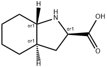 1H-Indole-2-carboxylicacid,octahydro-,(2-alpha-,3a-bta-,7a-alpha-)-(9CI) Struktur