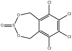 2,4,3-Benzodioxathiepin, 6,7,8,9-tetrachloro-1,5-dihydro-, 3-oxide,87689-18-7,结构式